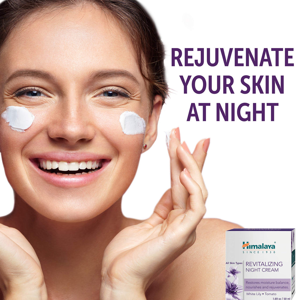 Himalaya Revitalizing Night Cream for Damaged & Aging Skin – 2 x 1.69 oz Overnight Deep Moisturizing Treatment