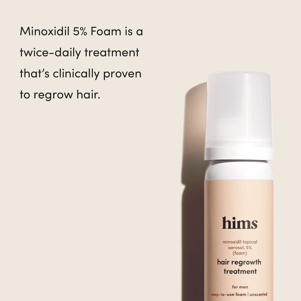 hims Hair Regrowth Treatment - Minoxidil 5% Topical Solution for Men - Extra Strength - Unscented - 3 Pack