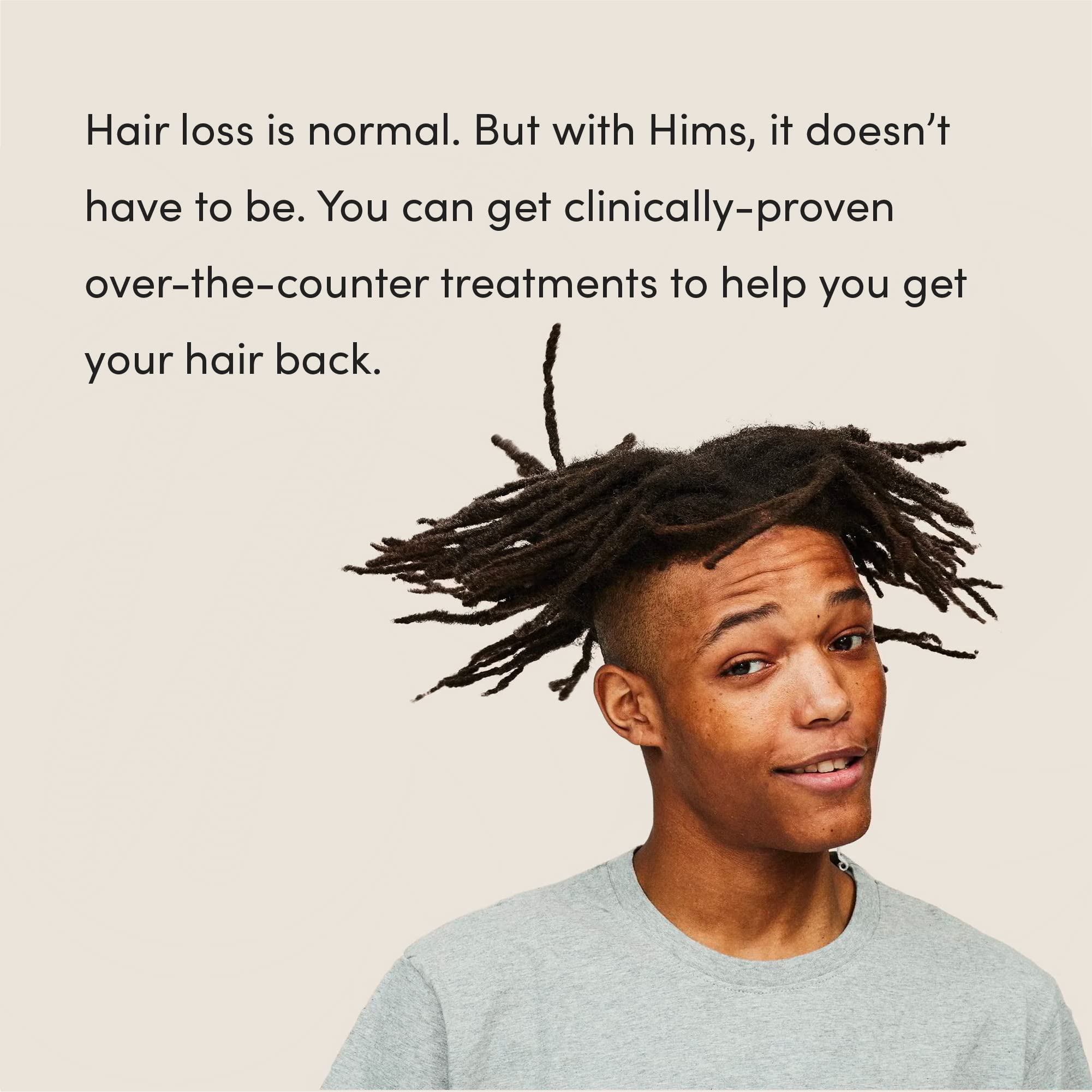 hims Hair Regrowth Treatment - Minoxidil 5% Topical Solution for Men - Extra Strength - Unscented - 3 Pack