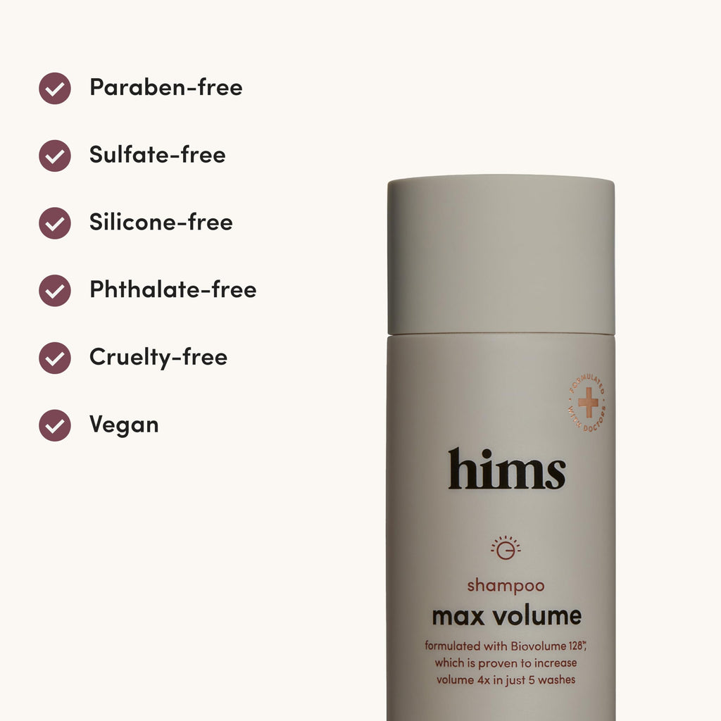 hims Max Volume Shampoo, 2 Pack – Volumizing Biotin Shampoo for Men | Citrus Spice