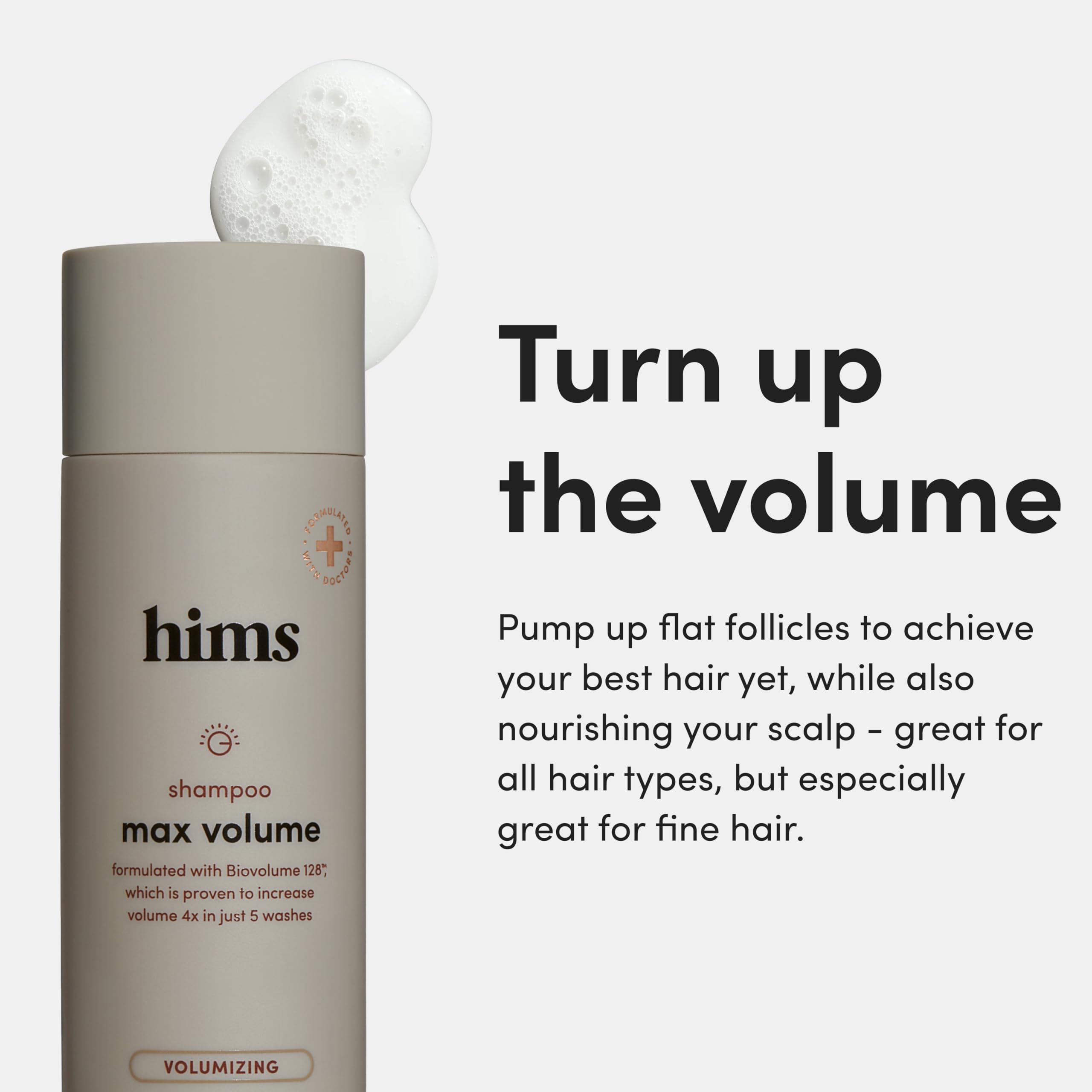 hims Max Volume Shampoo, 2 Pack – Volumizing Biotin Shampoo for Men | Citrus Spice