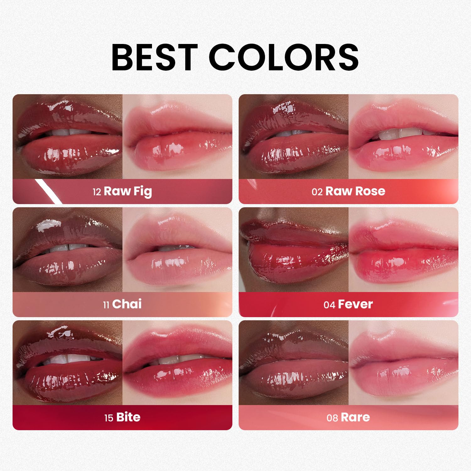 HINCE Raw Glow Lip Tint RAW ROSE 02 – Stain Glazed, Hydrating Gloss Lip Color