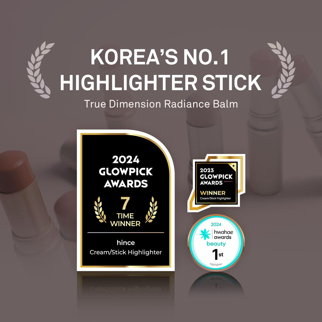 HINCE True Dimension Radiance Balm – Highlighter + Cream Blush for Glass Skin, 10g (DAWN RAY TP002)
