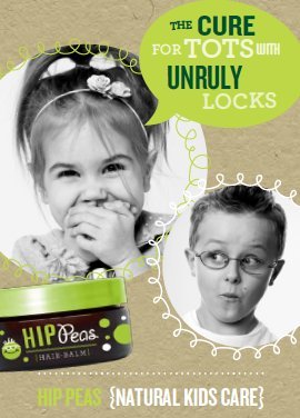 Hip Peas Natural Hair Styling Balm – Light Hold, 2 oz Jar