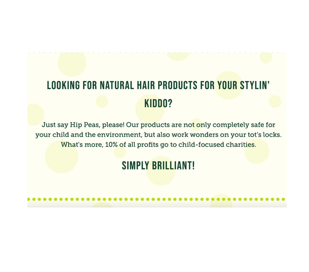 Hip Peas Natural Hair Shampoo – Sulfate Free for All Hair Types (32 fl oz / 946 ml)