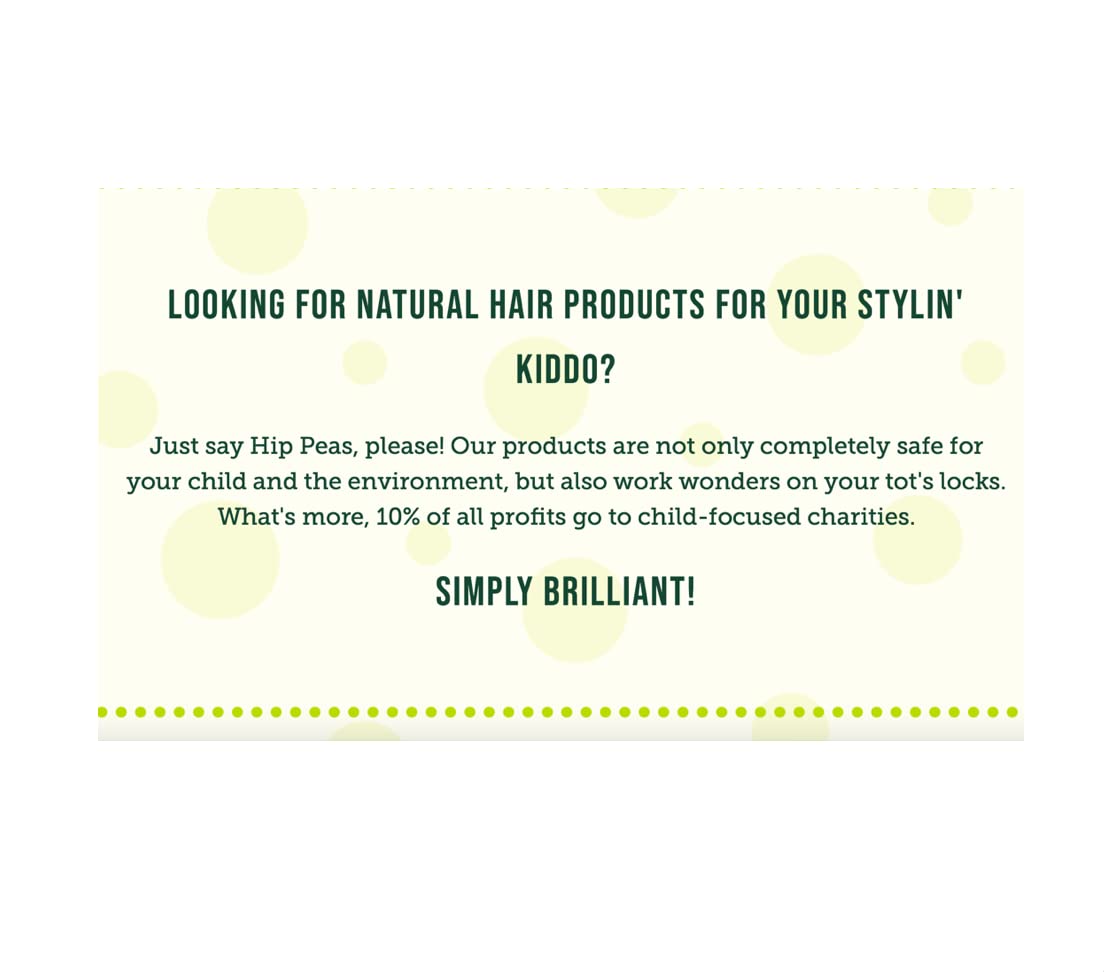 Hip Peas Natural Hair Shampoo – Sulfate Free for All Hair Types (32 fl oz / 946 ml)