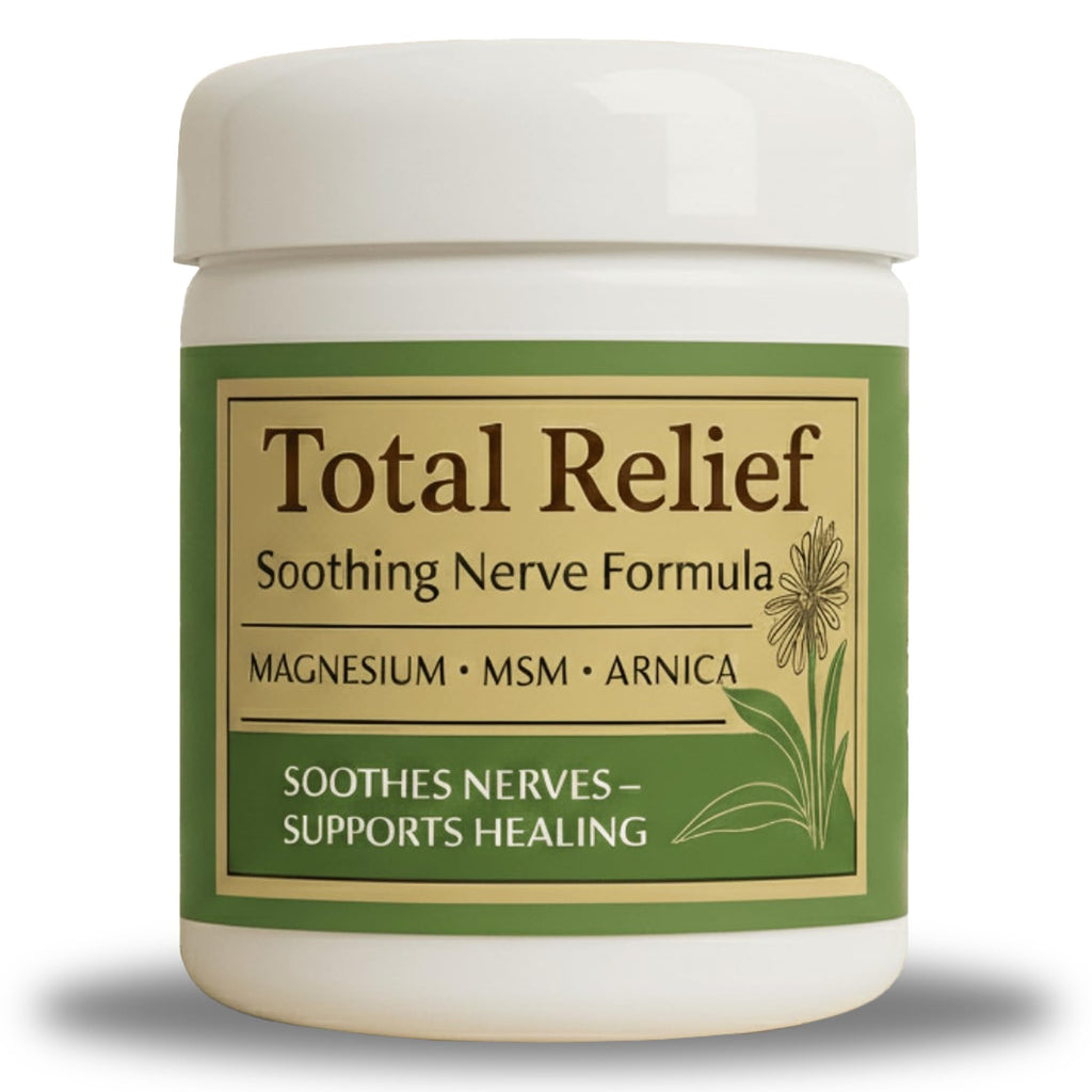 HiRelief Total Relief Magnesium Cream for Nerves – Fast-Absorbing Arnica + MSM, 4 oz
