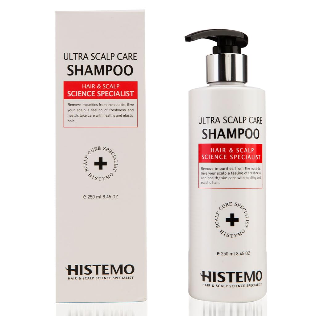 Histemo Ultra Scalp Care Shampoo – DHT-Blocking Hair Support, Biotin for Growth | Oily or Color-Treated Hair (8.45 oz)