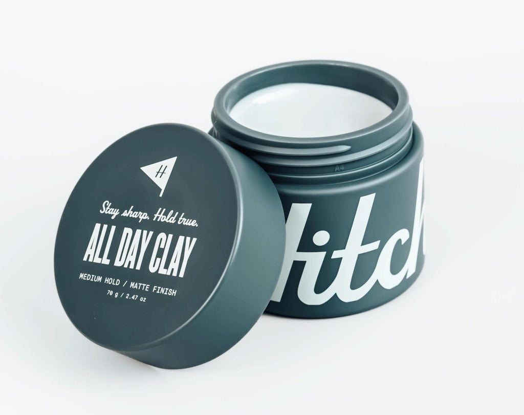 Hitch All Day Clay – Medium Hold, Matte Finish Hair Clay Pomade for Men
