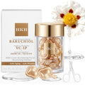 HKH Bakuchiol Retinol Serum for Face – 30 Capsules, Gentle Anti-Aging for Sensitive Skin, SGS-Tested Wrinkle Reduction in 4 Weeks, Peptides & Plant-Based Retinol, Travel-Friendly