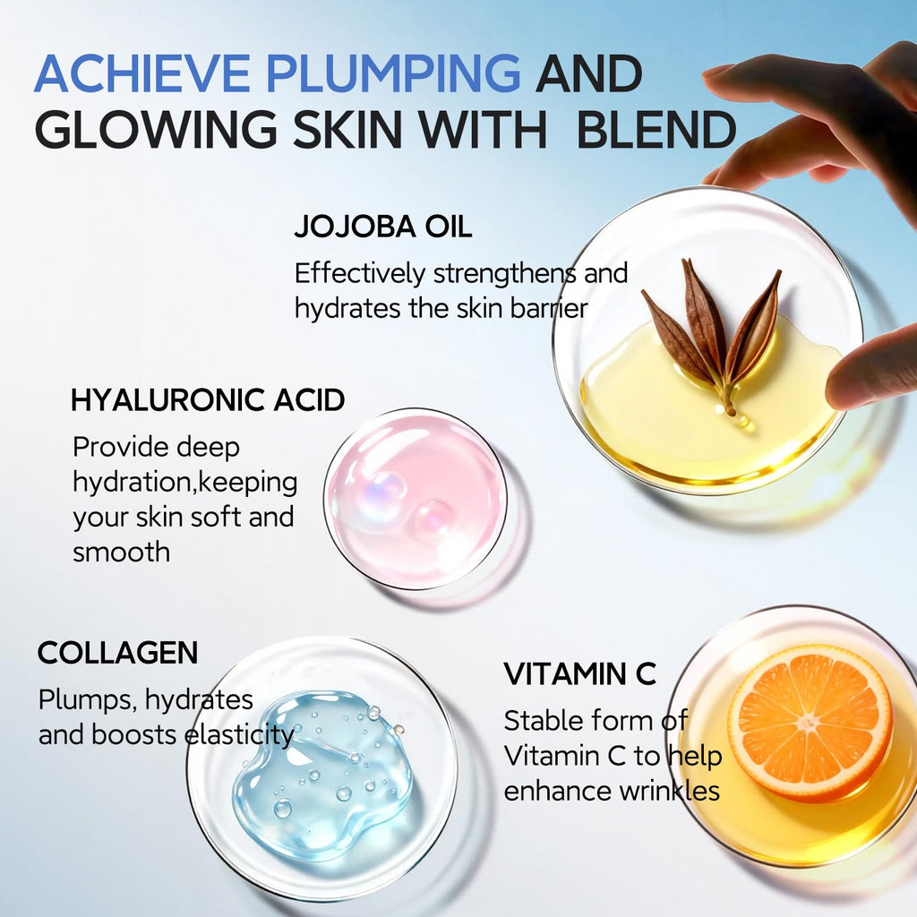 HKH Copper Peptides Serum for Face — 38 Capsules, GHK-Cu + Hyaluronic Acid | Travel-Friendly