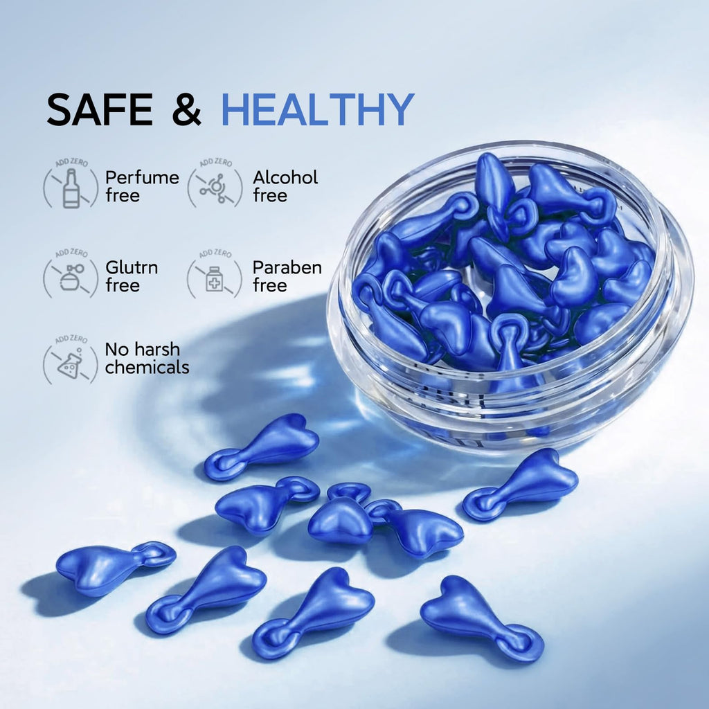 HKH Copper Peptides Serum for Face — 38 Capsules, GHK-Cu + Hyaluronic Acid | Travel-Friendly
