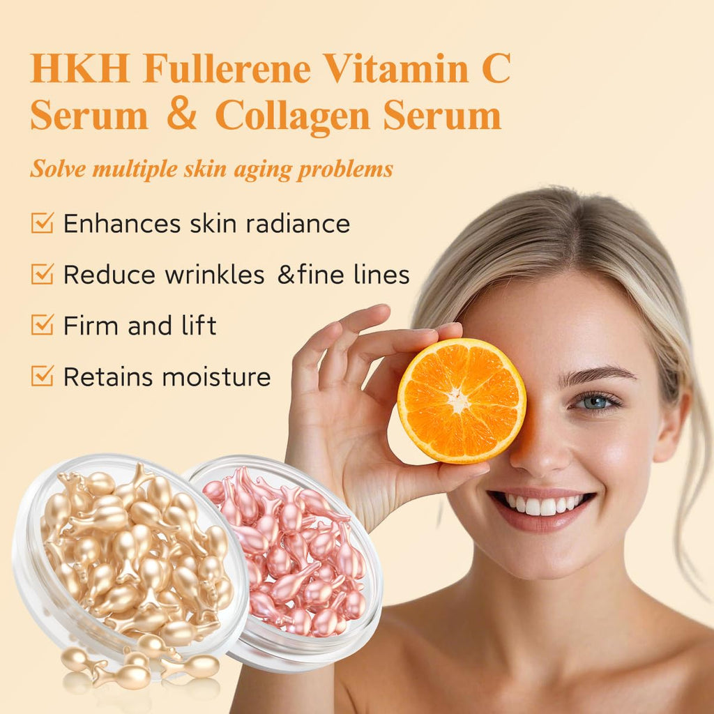 HKH Vitamin C & Retinol Serum for Face – Day & Night Capsule Skincare