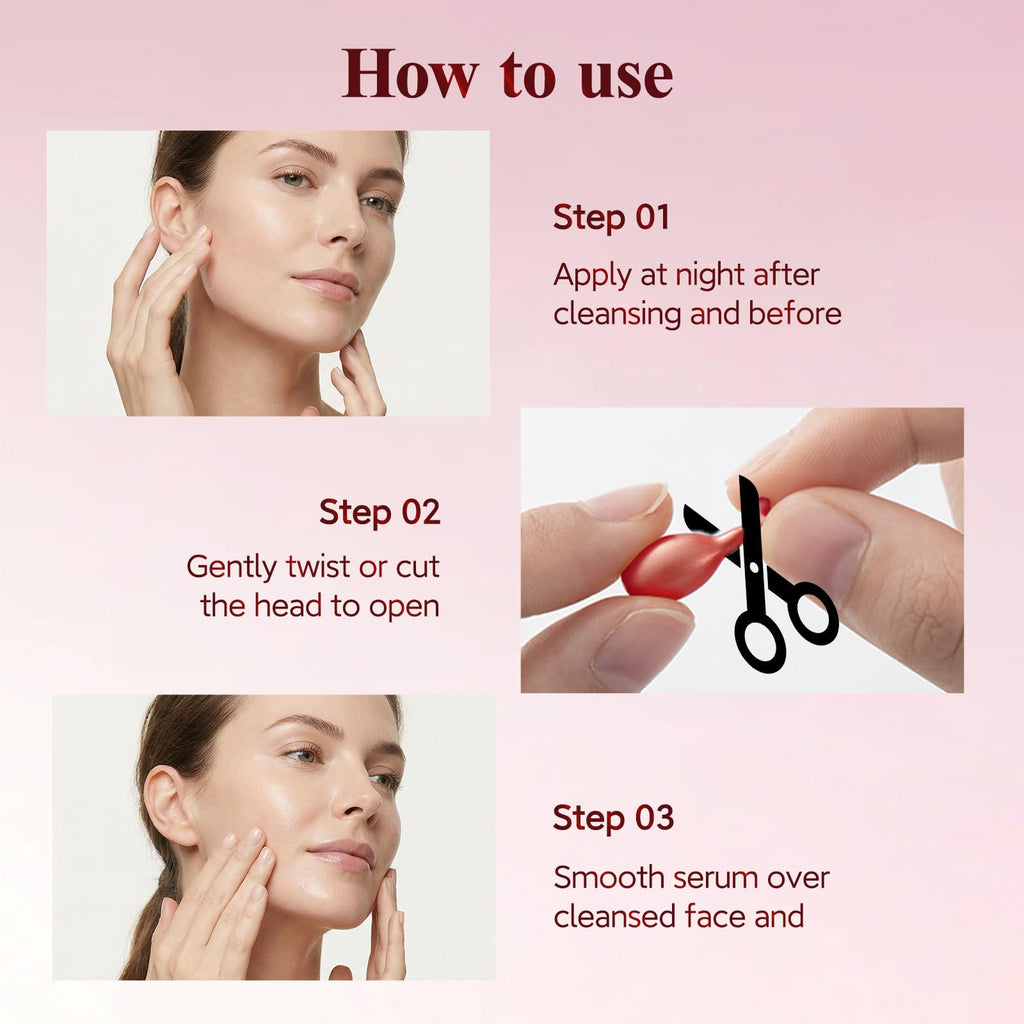 HKH Peptide Serum Capsules for Face – 48 Caps, Anti-Aging, Firming, Niacinamide & Astaxanthin