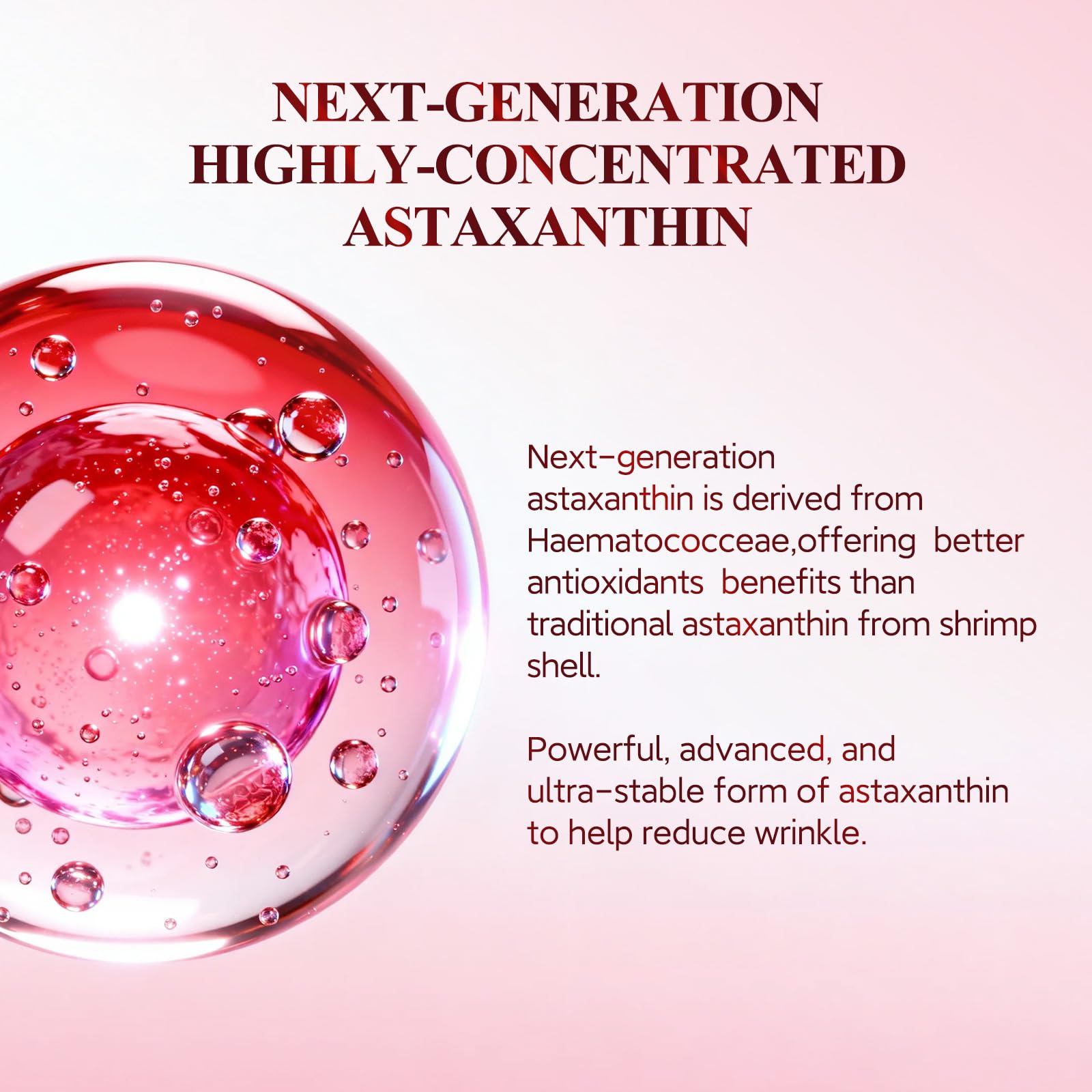 HKH Peptide Serum Capsules for Face – 48 Caps, Anti-Aging, Firming, Niacinamide & Astaxanthin