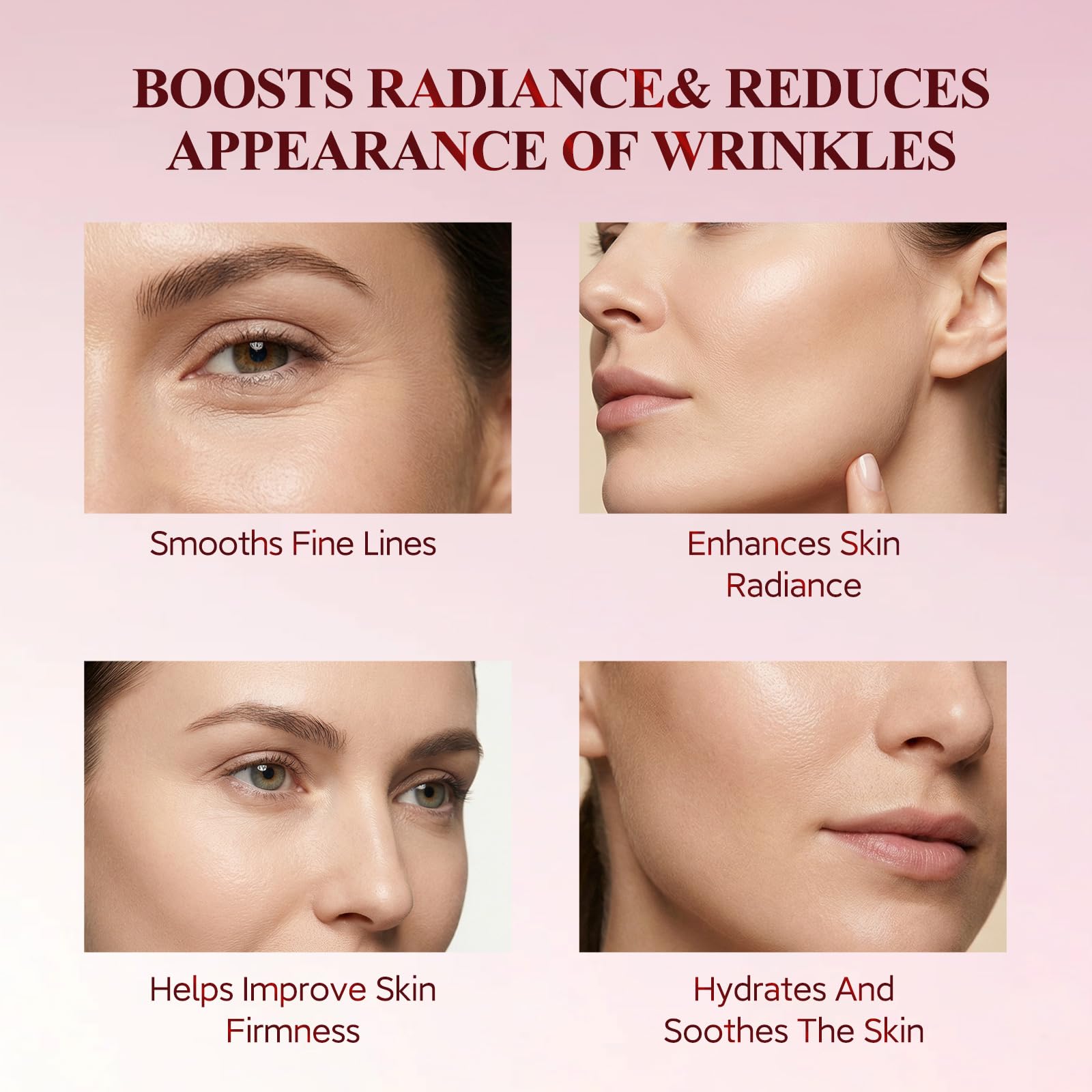 HKH Peptide Serum Capsules for Face – 48 Caps, Anti-Aging, Firming, Niacinamide & Astaxanthin