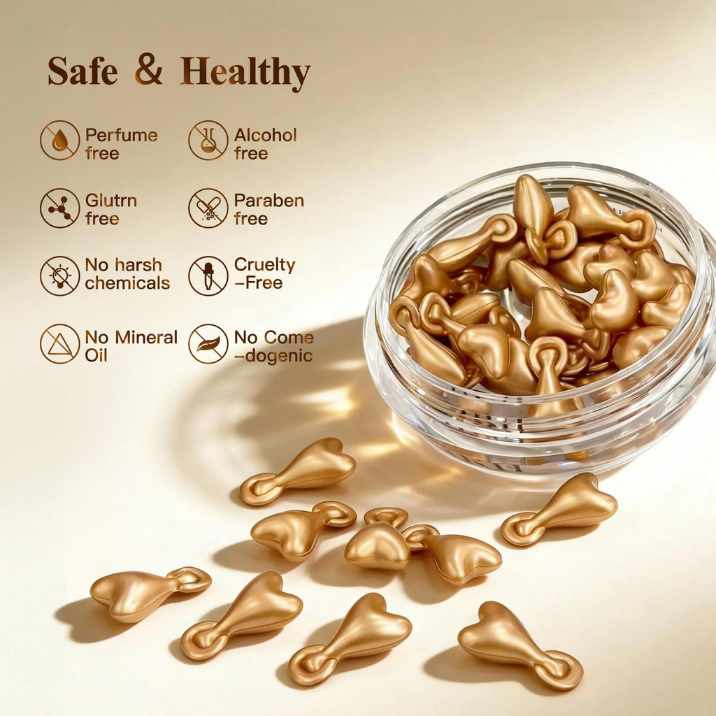 HKH Retinol Serum Capsules for Face – Niacinamide + Hyaluronic Acid, 38 Caps | Travel-Friendly