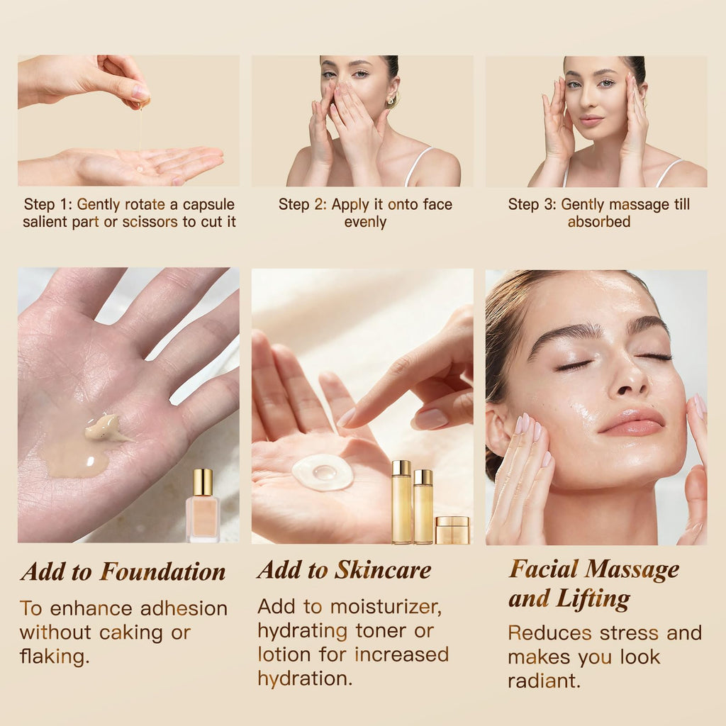 HKH Retinol Serum Capsules for Face – Niacinamide + Hyaluronic Acid, 38 Caps | Travel-Friendly