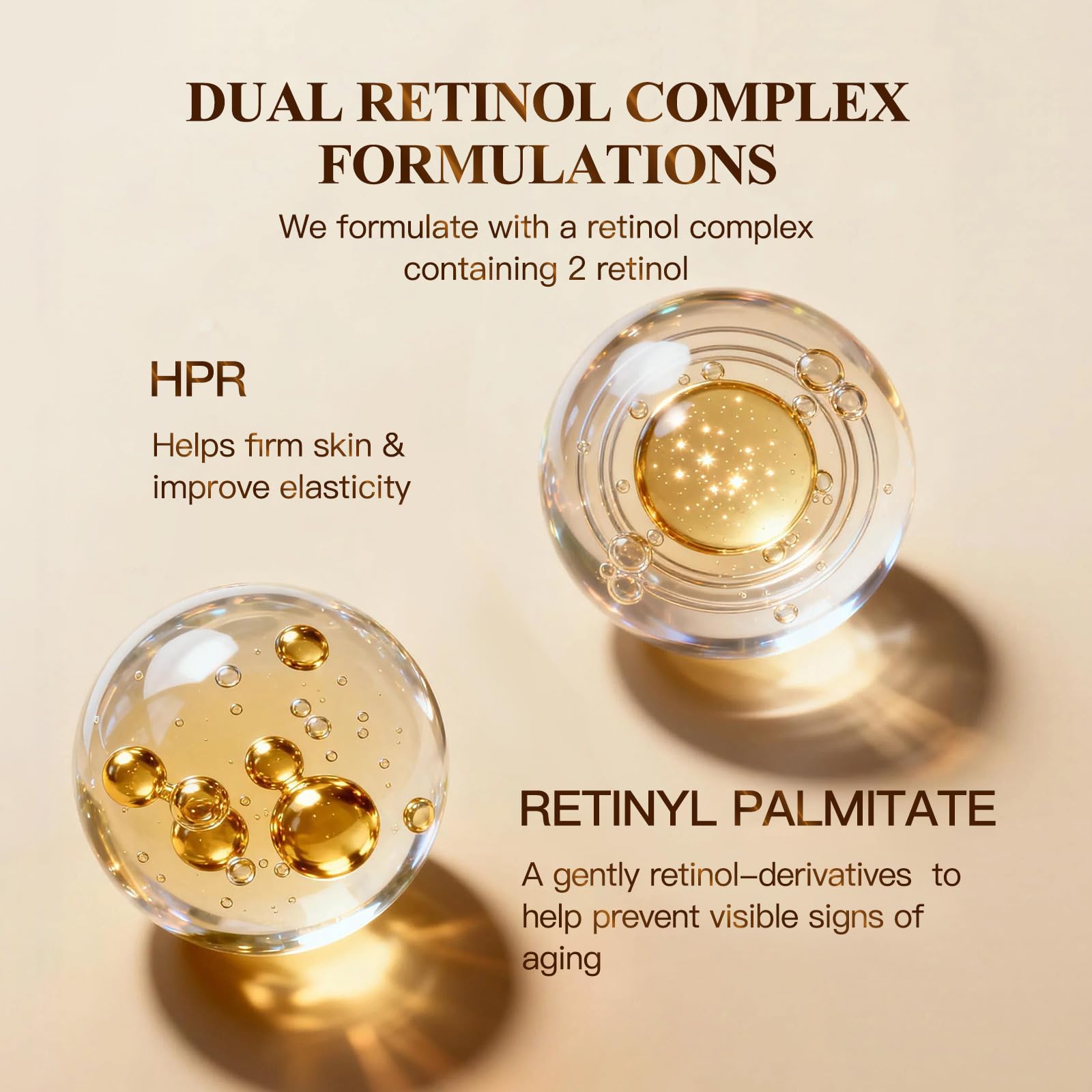 HKH Retinol Serum Capsules for Face – Niacinamide + Hyaluronic Acid, 38 Caps | Travel-Friendly