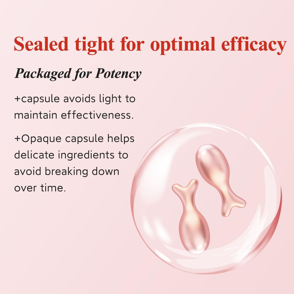 HKH Retinol Serum Capsules for Face – Anti-Aging with Vitamin A, C & E | Travel-Friendly (38+38 ct)