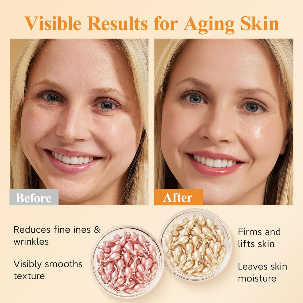 HKH Vitamin C & Retinol Serum for Face – Day & Night Capsule Skincare