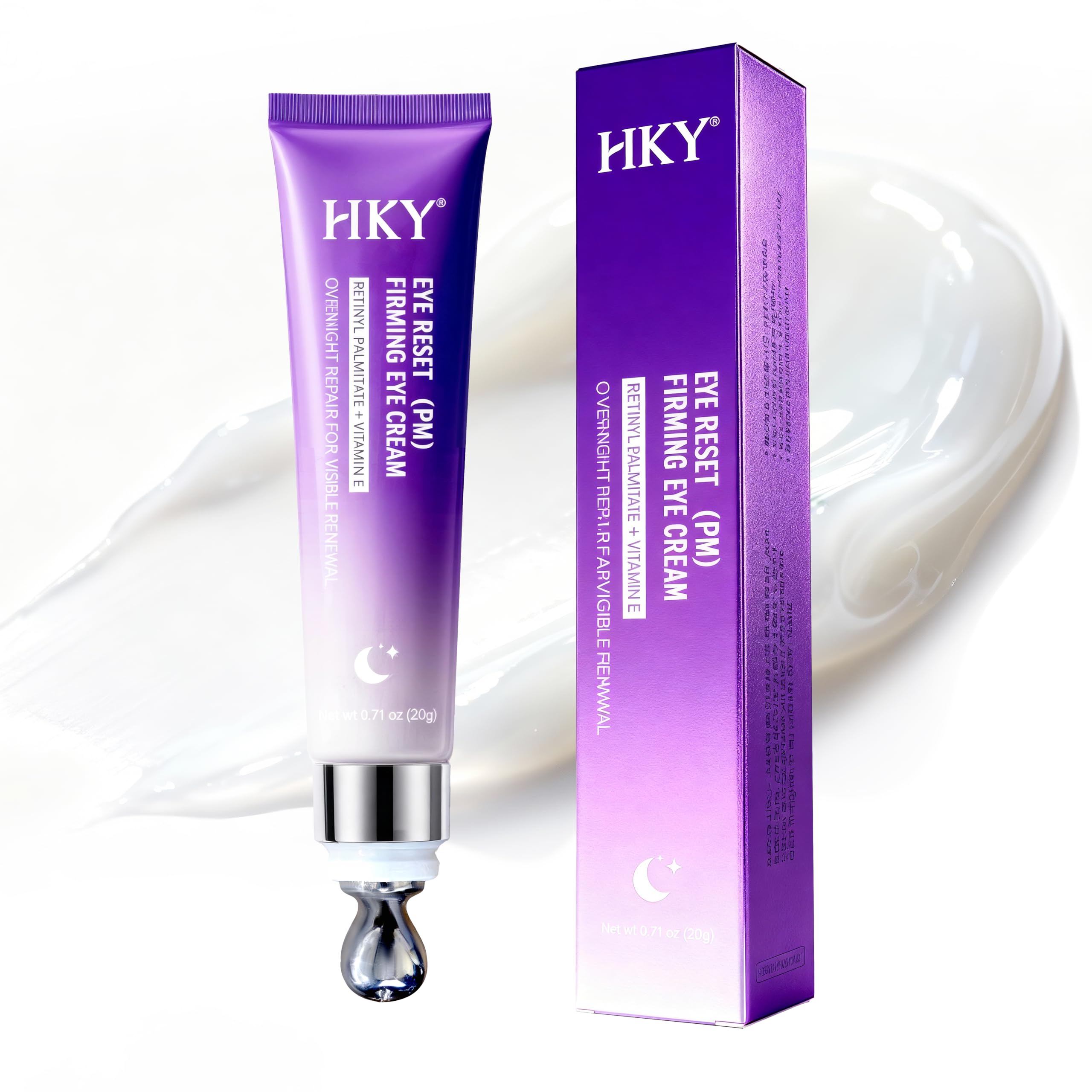 HKY Eye Cream – Overnight Firming for Dark Circles, Puffiness & Wrinkles