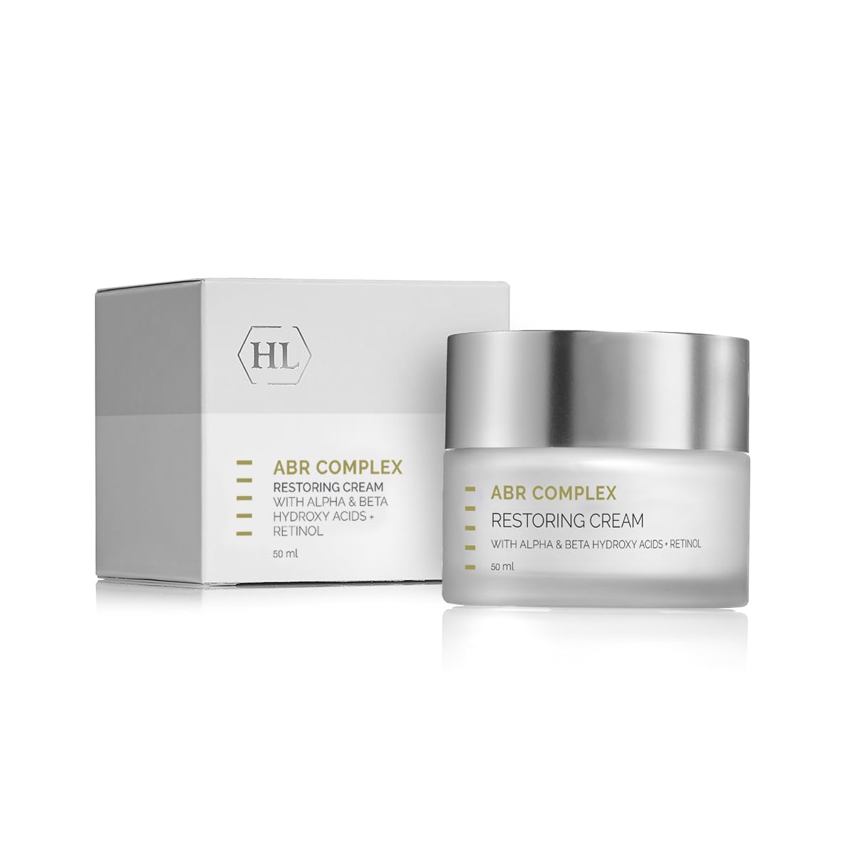 HL Holy Land Cosmetics ABR Complex Restoring Night Cream with Retinol, AHAs & Salicylic Acid, 1.7 fl oz