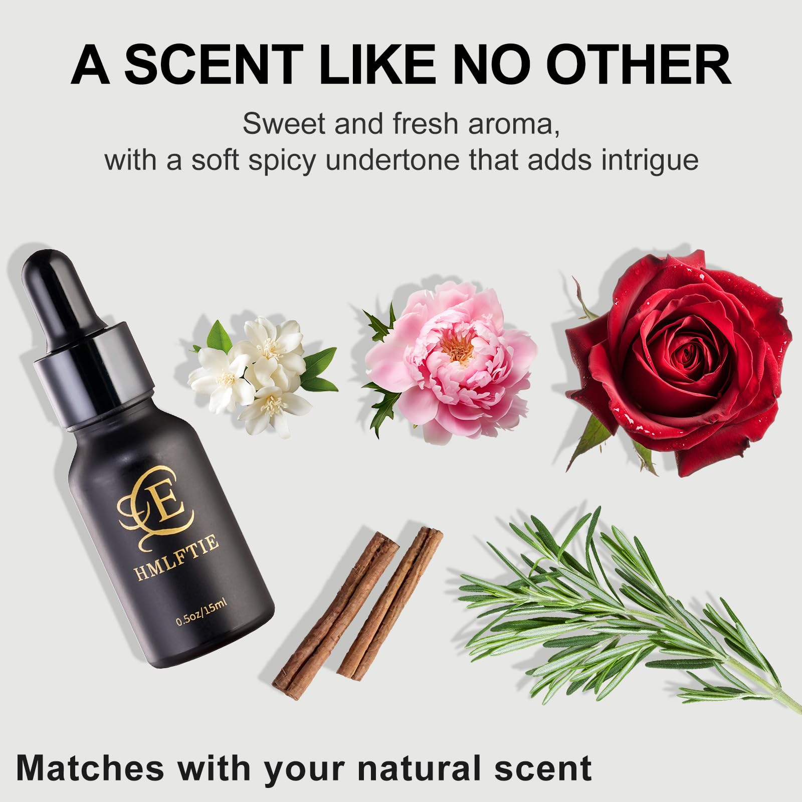 HMLFTIE Pheromone Perfume Oil for Women – Rose & Jasmine, Alcohol-Free