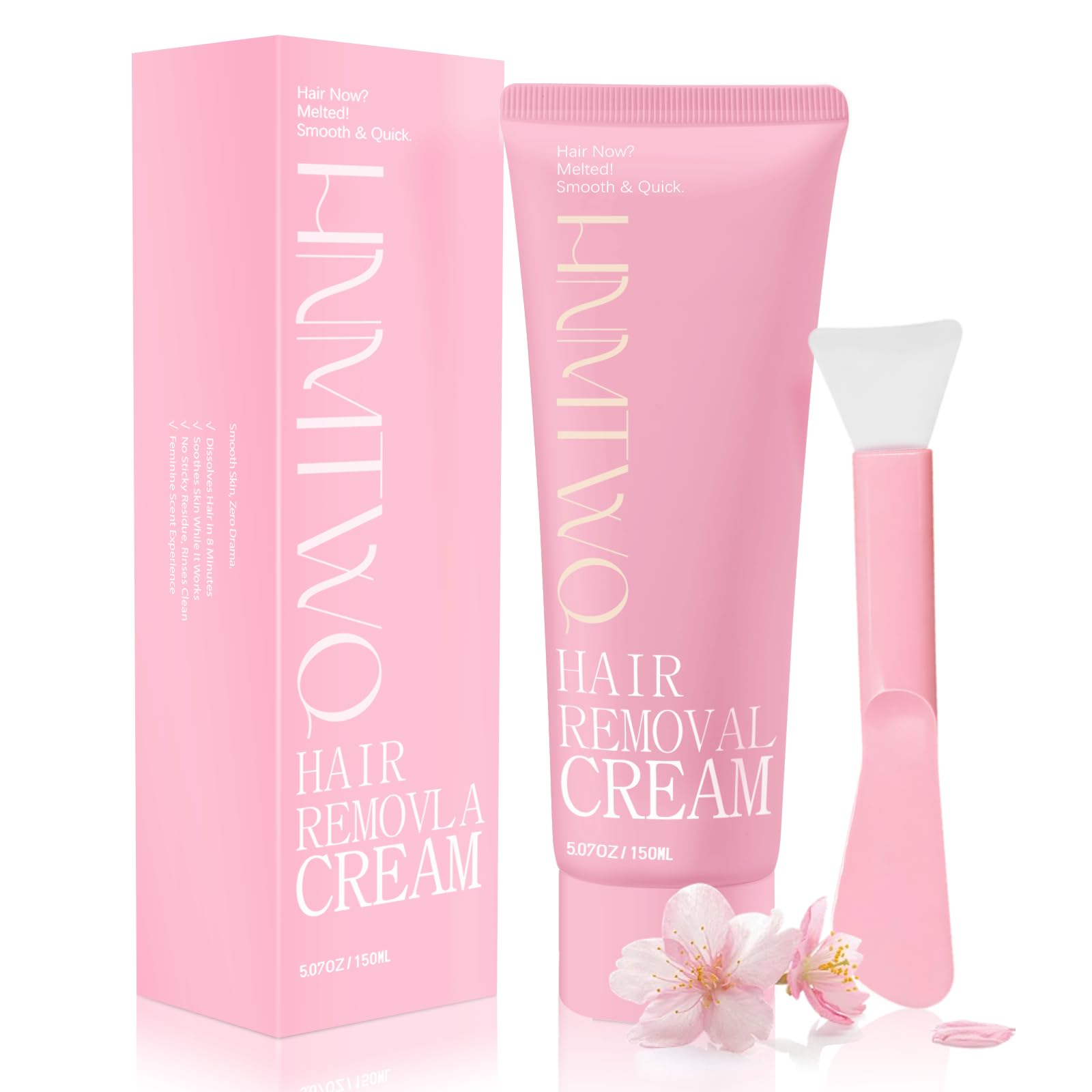 Hair Removal Cream for Legs, Arms & Underarms – Painless Depilatory Cream with Floral Vanilla Scent | HNMTWQ