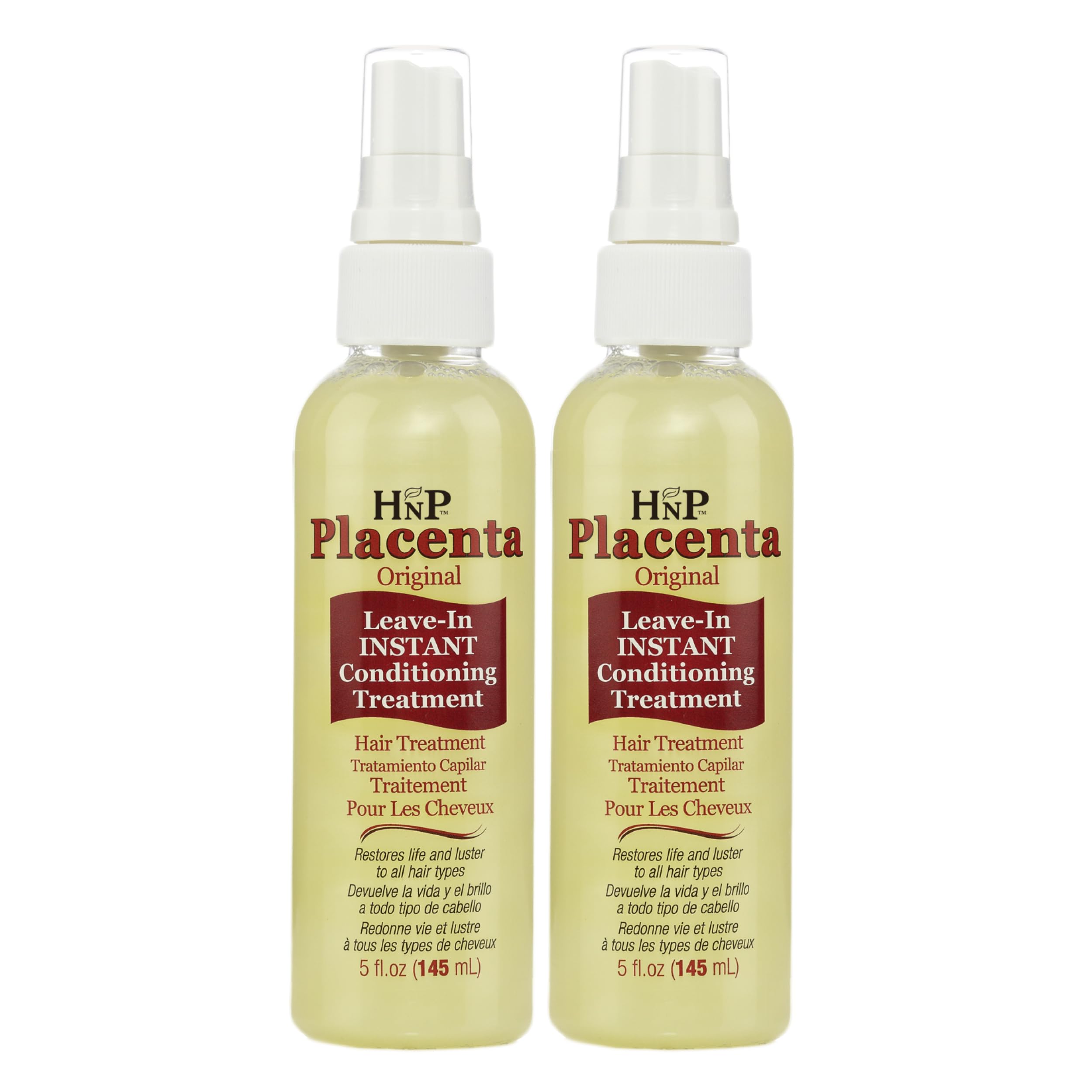 HNP Placenta Original Leave-In Conditioning Hair Treatment – Pump, 5 oz (Pack of 2)