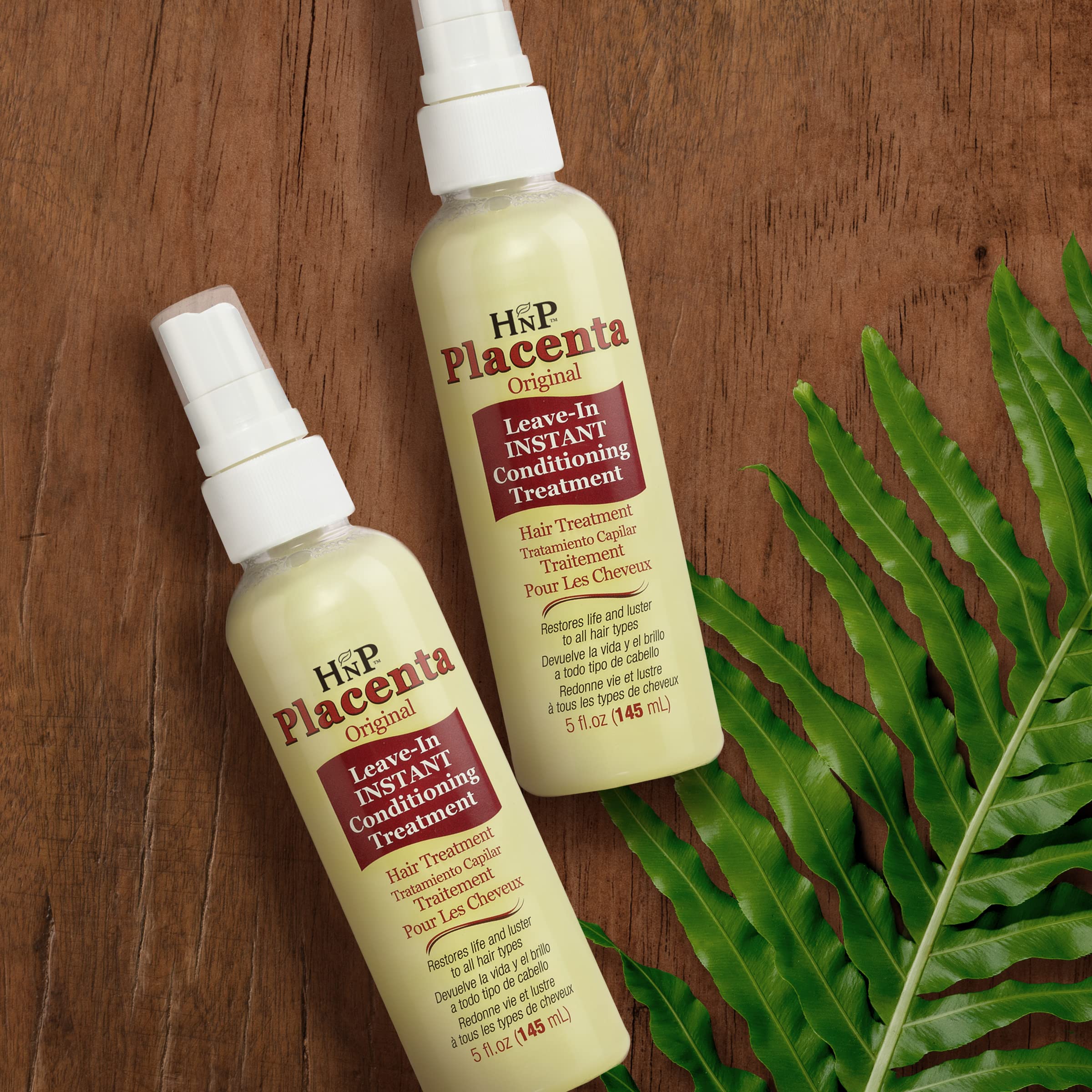 HNP Placenta Original Leave-In Conditioning Hair Treatment – Pump, 5 oz (Pack of 2)