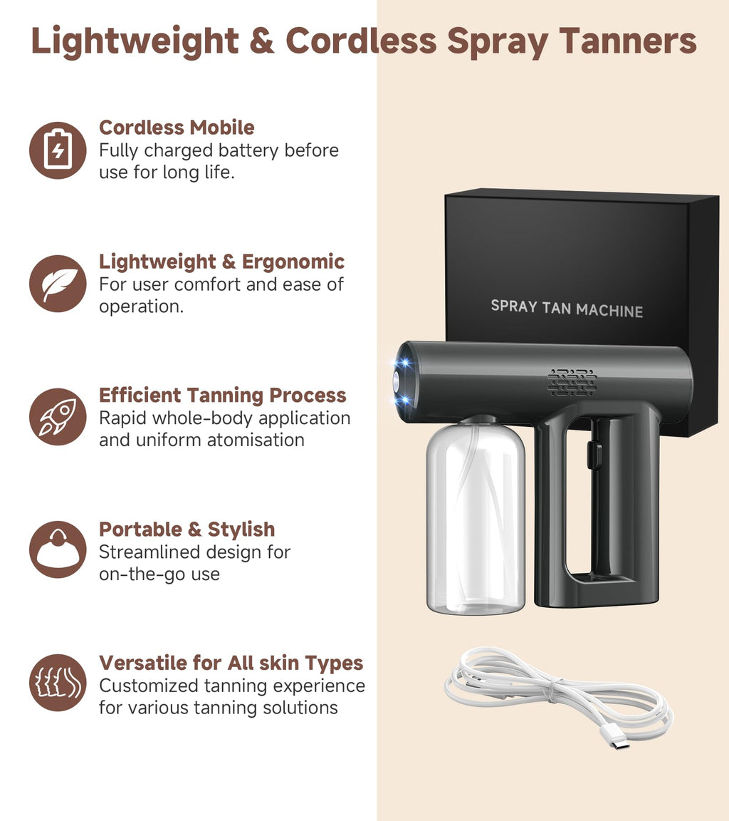 Hoakya Cordless Spray Tan Machine – Portable & Rechargeable