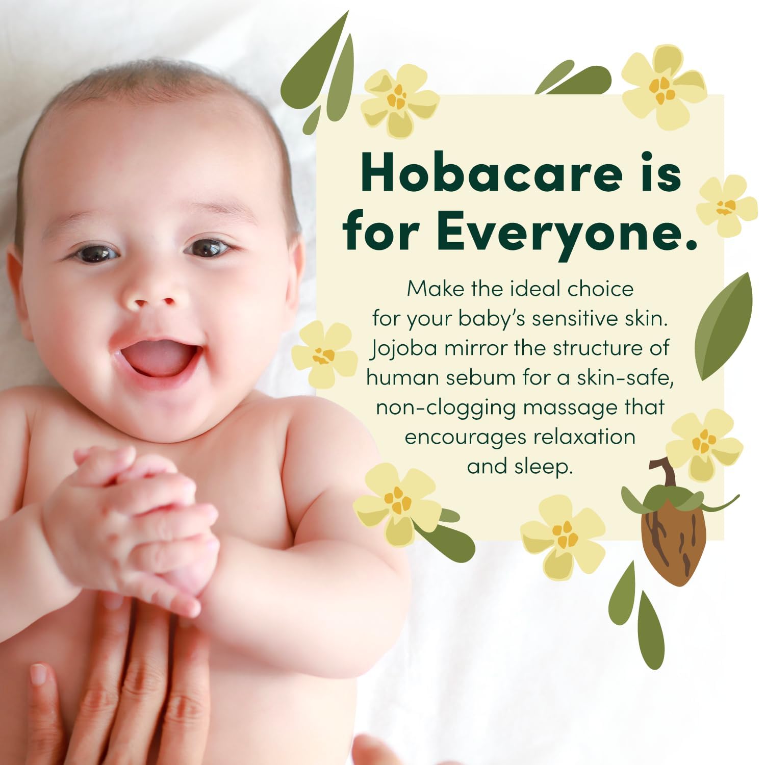 HobaCare Clear Jojoba Oil – Colorless, Odorless Carrier Oil for Skin, Hair & DIY Beauty (32 oz)