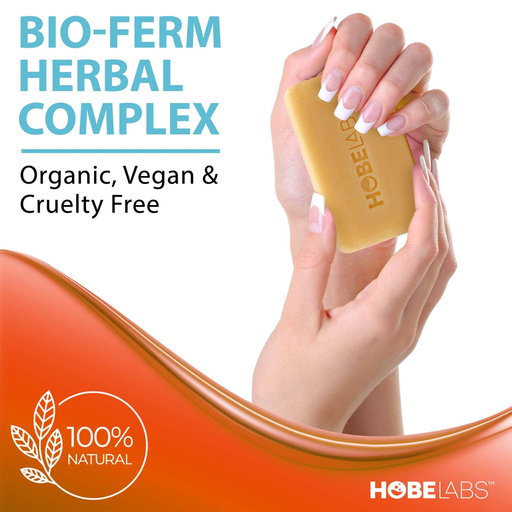 Hobe Labs Beach Day Hydrating Shampoo Bar | Cleanse, Nourish & Strengthen Hair with Bio-Ferm Herbal Complex