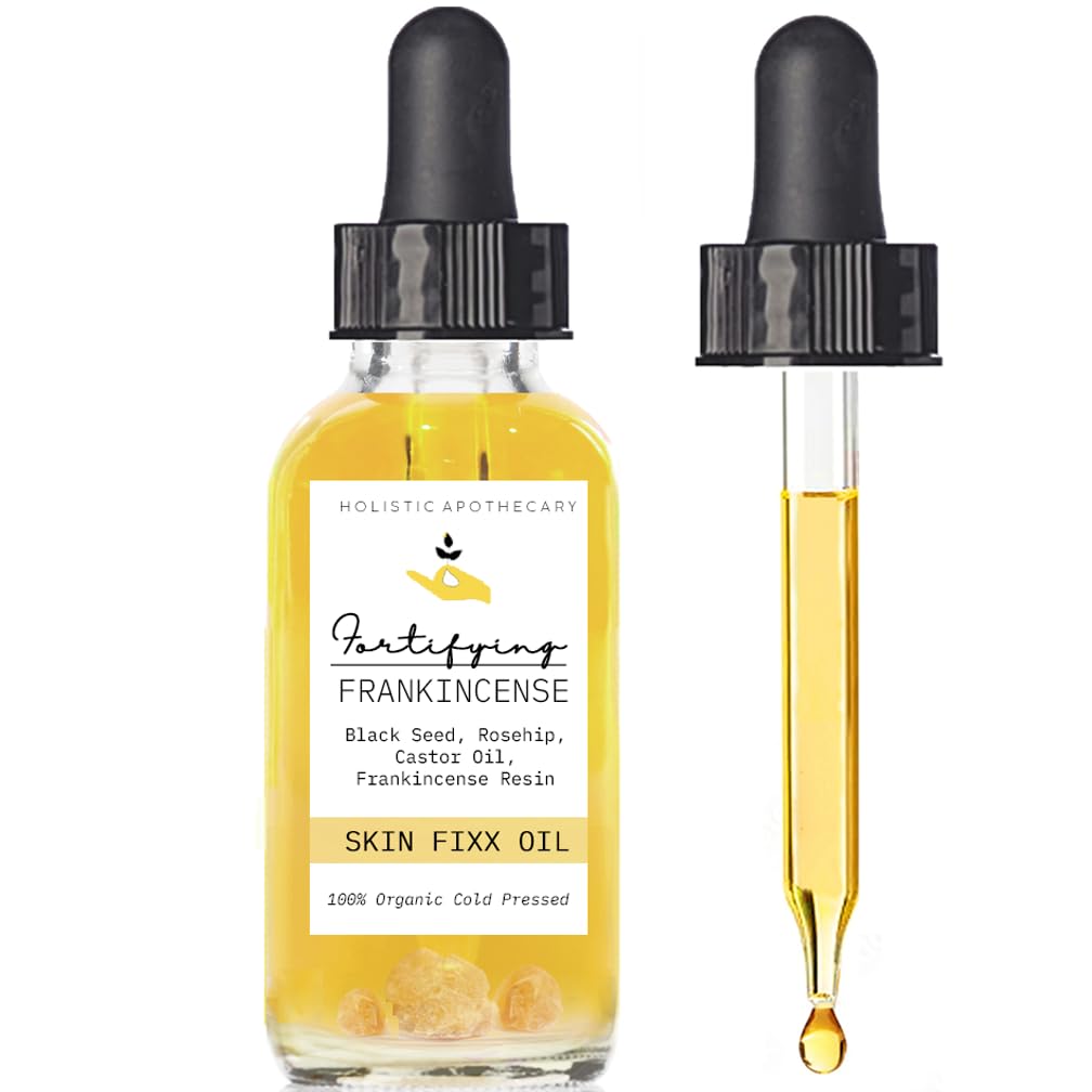 Fortifying Frankincense Resin Infused Oil – Organic Black Seed, Rosehip & Castor for Hydration | HOLISTIC APOTHECARY