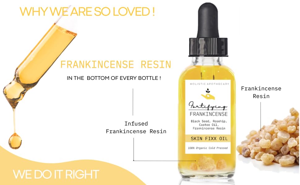 Fortifying Frankincense Resin Infused Oil – Organic Black Seed, Rosehip & Castor for Hydration | HOLISTIC APOTHECARY