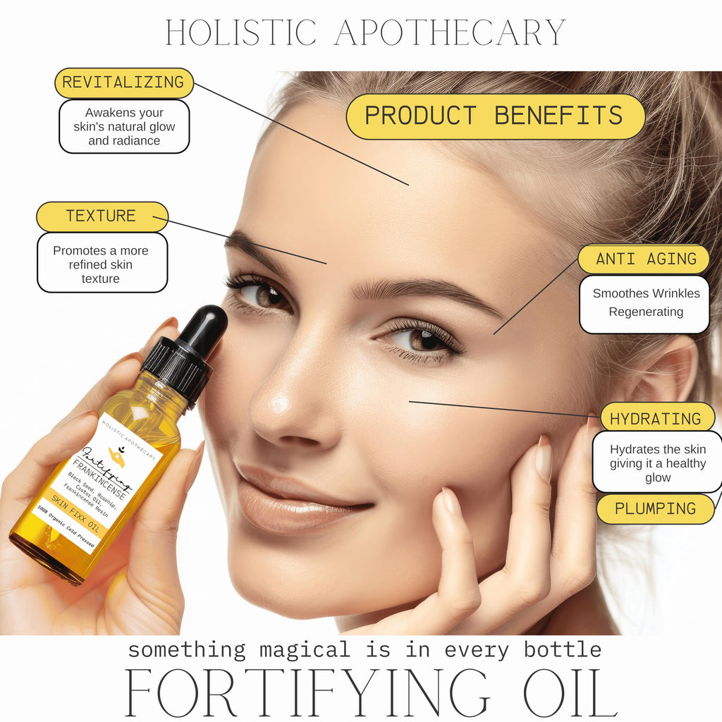 Fortifying Frankincense Resin Infused Oil – Organic Black Seed, Rosehip & Castor for Hydration | HOLISTIC APOTHECARY