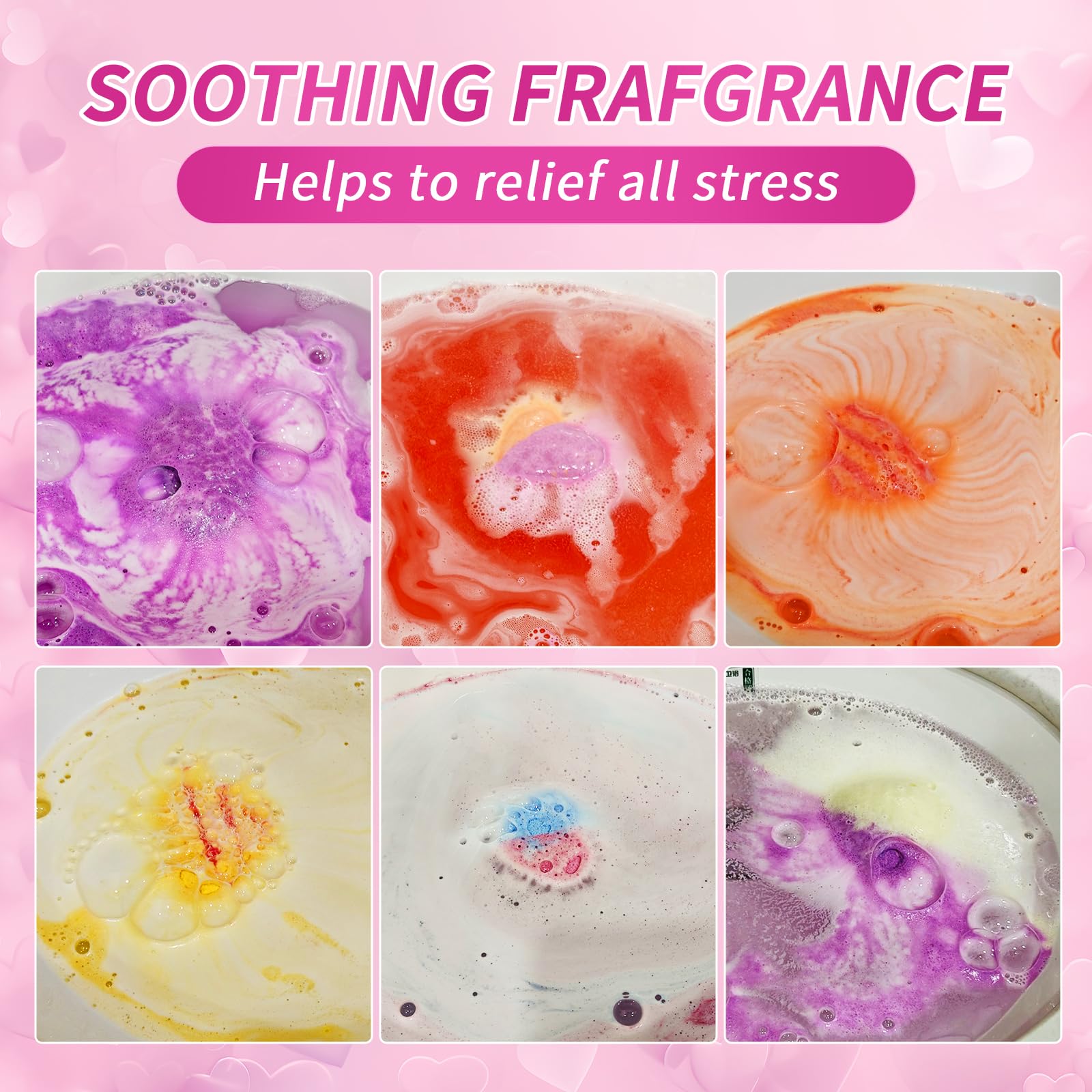 Holly Herbal XL Bath Bomb Gift Set - 6 Natural Soaks with Shea Butter & Essential Oils