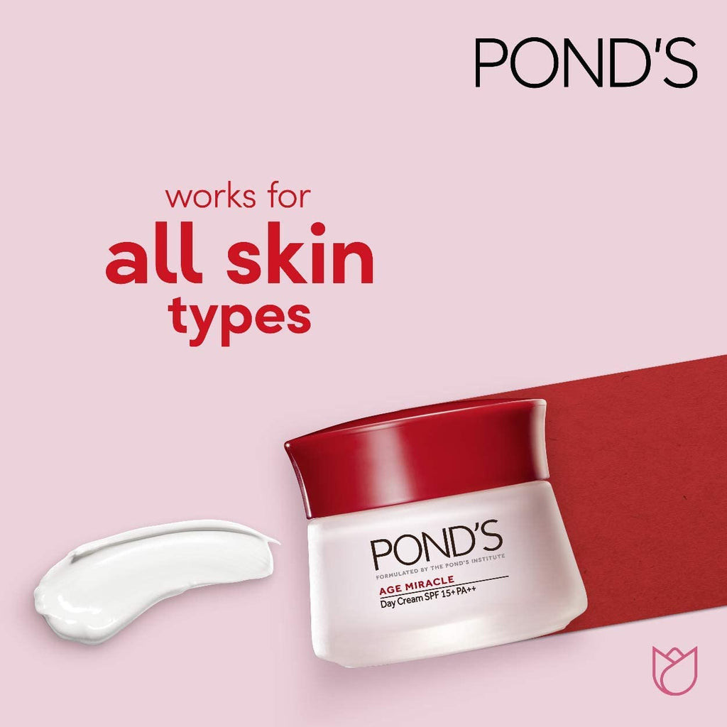 Holly Herbs Ponds Age Miracle Day Cream SPF 15 – Daily Moisturizer, 50 ml