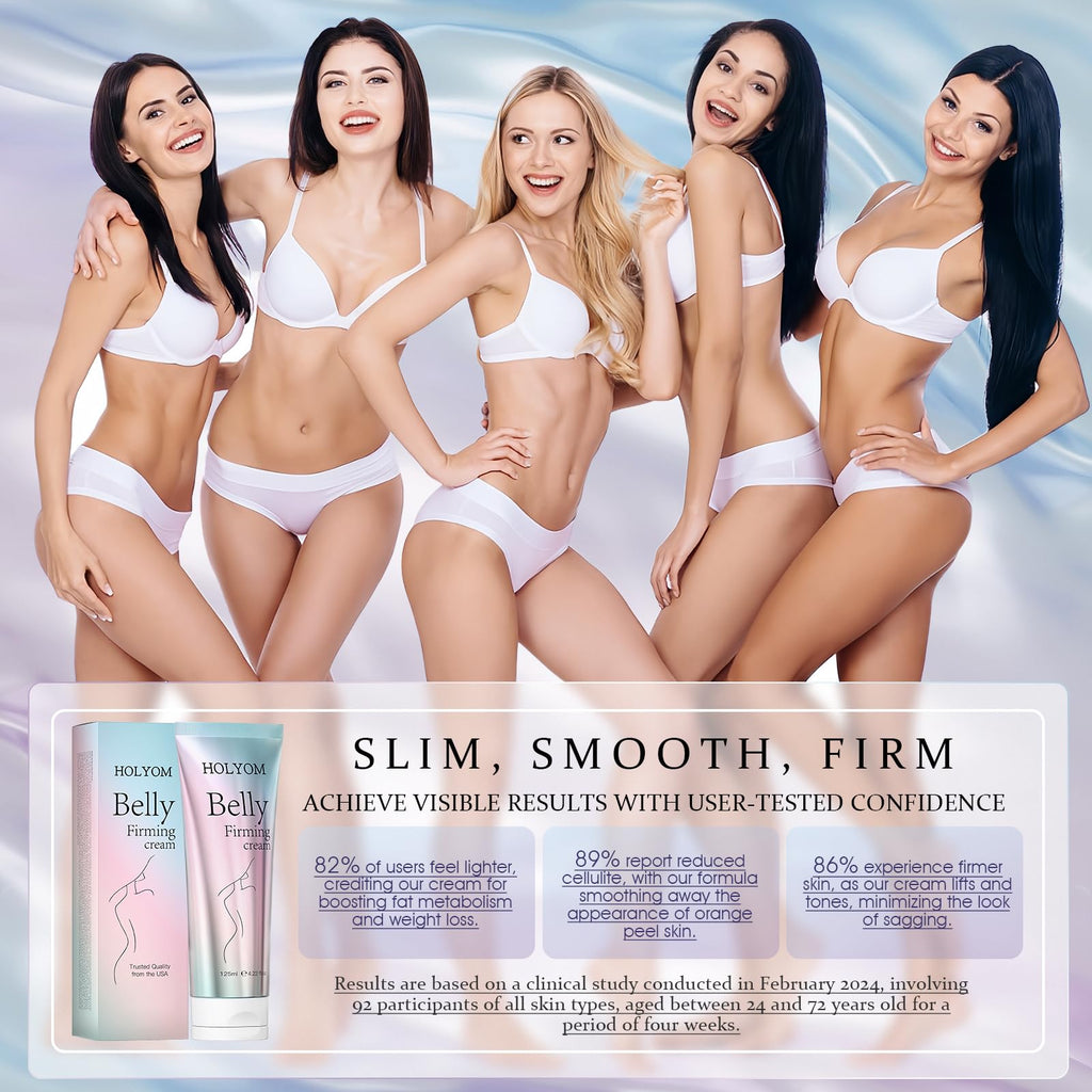 HOLYOM B Flat Belly Firming Cream | Skin Tightening for Stomach Thighs