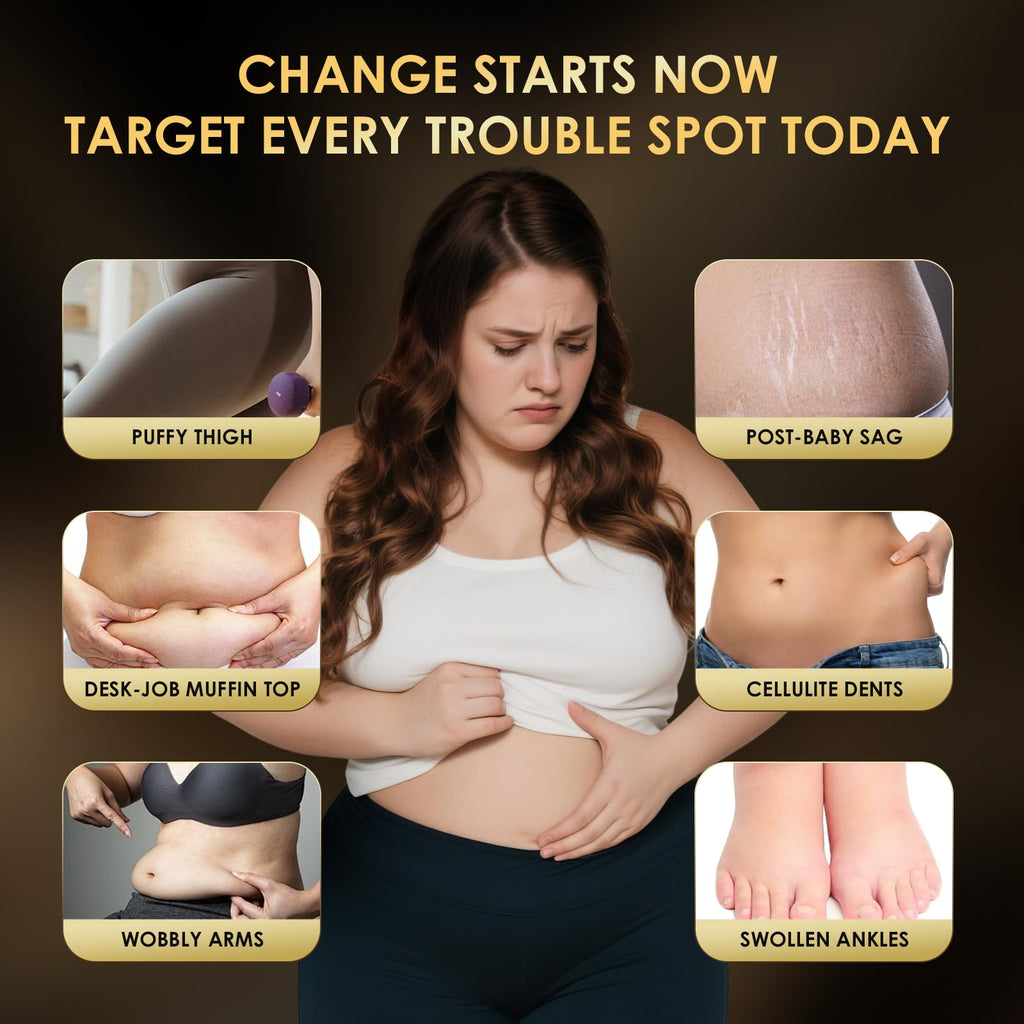 HOLYOM B Flat Belly Firming Cream – Tighten, Tone & Smooth Belly, Thighs & Butt | 4.02 fl oz