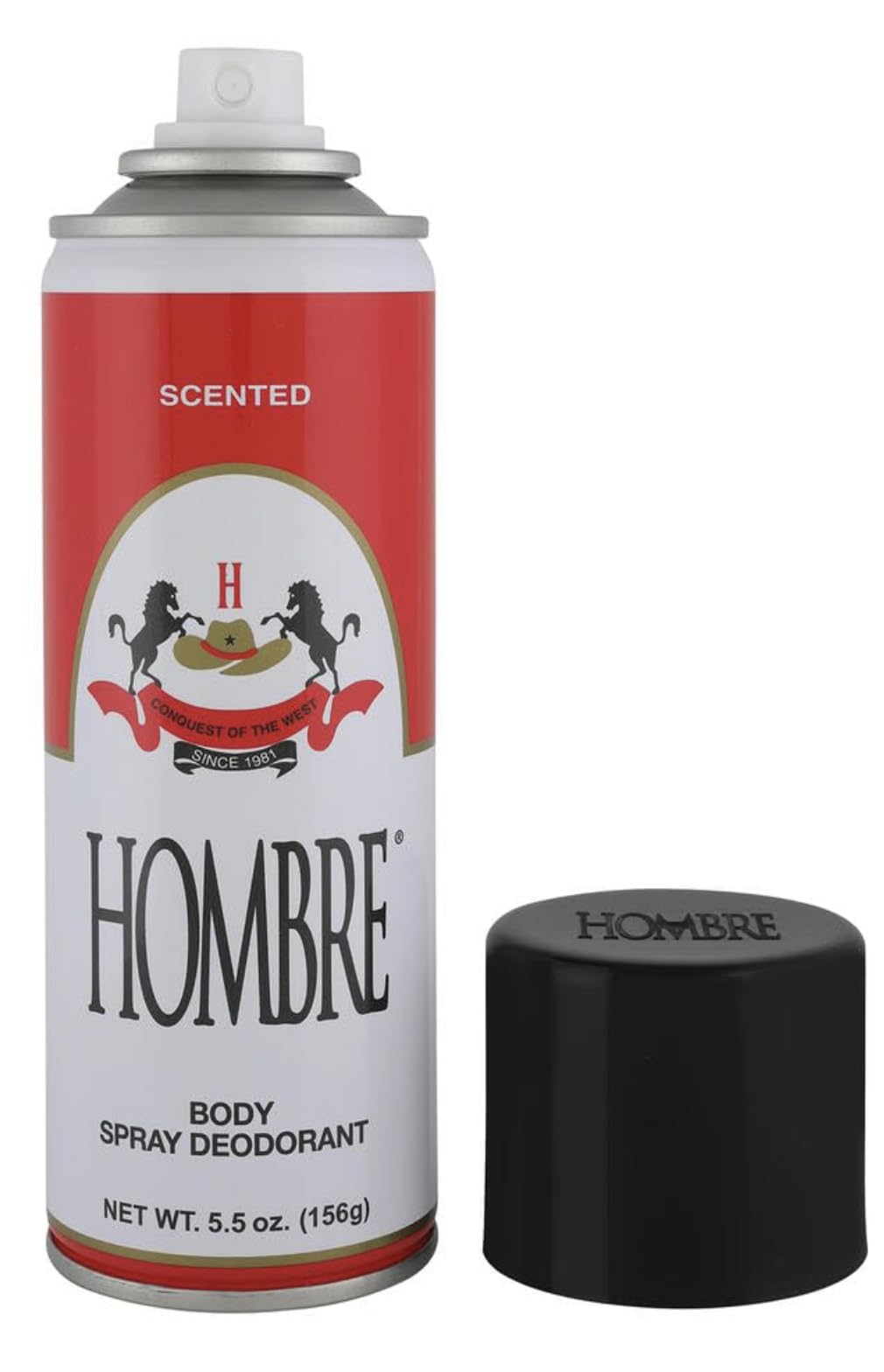 HOMBRE Red Deodorant Body Spray Classic for Men 5.5oz-156g (3 Pack) - Long-Lasting Odor Protection