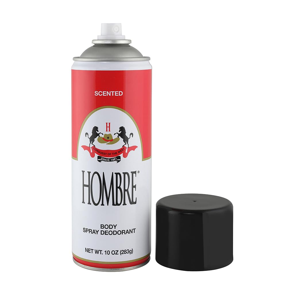 HOMBRE Red Deodorant Spray 10oz (283g) – 2 Pack with 80% More Product