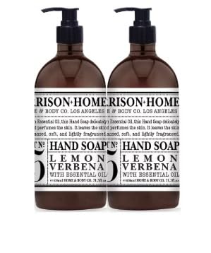 Garrison + Home Hand Soaps – Lemon Verbena (2pk, 21.5 fl oz each) | Home and Body Company