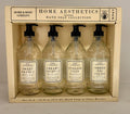 Home and Body Company Hand Wash Set of 4 – Ultra Moisturizing Formula in Glass Bottles | Sweet Orange, Creamy Coconut, English Pear, Amber Fig