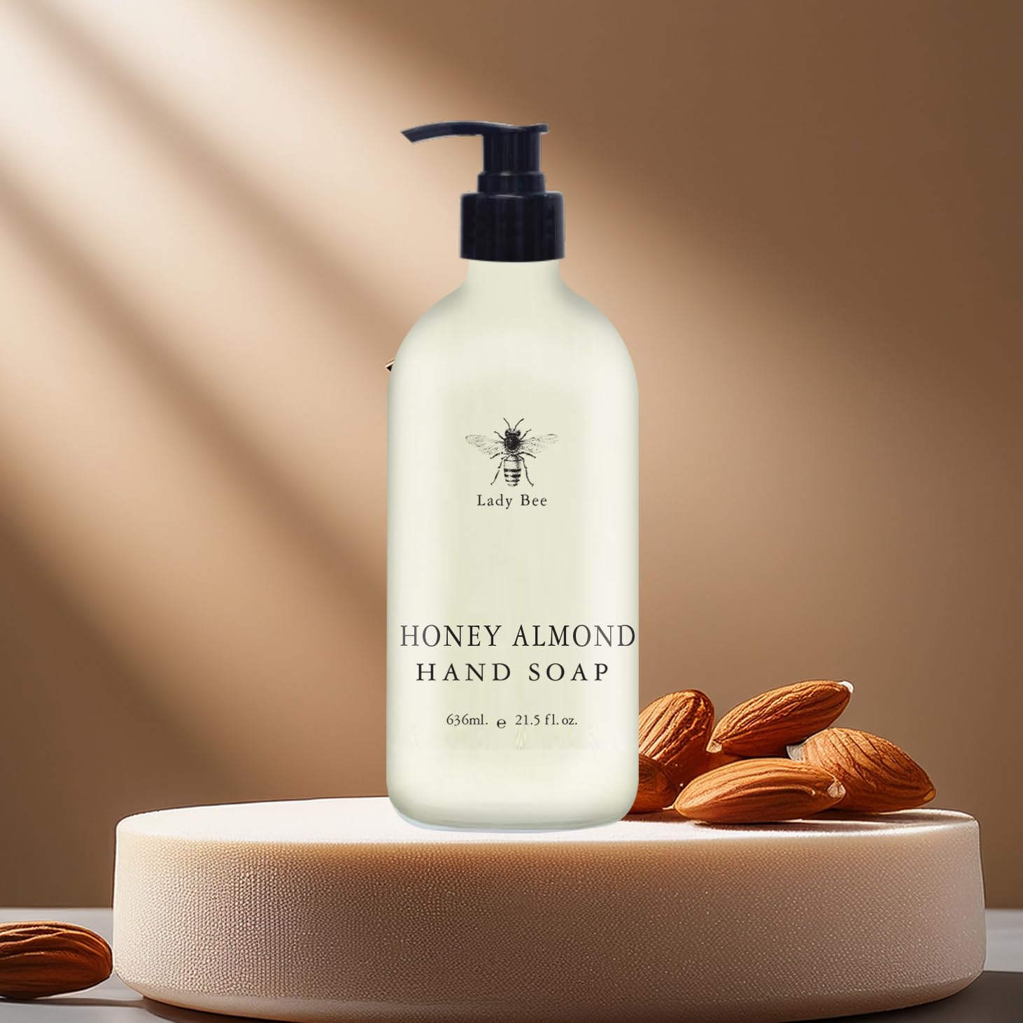 Home & Body Company Lady Bee Hand Soap Set – 4 Pack (21.5 fl oz Each) with Eucalyptus, Lavender, Tea Tree Mint & Honey Almond