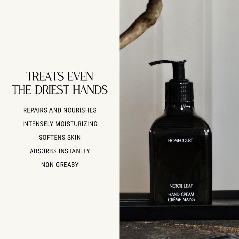 Homecourt Hand Cream – Non-Greasy Hydration for Soft Hands (Cipres Mint, 12 oz) | Dermatologist Tested, Clean Formula