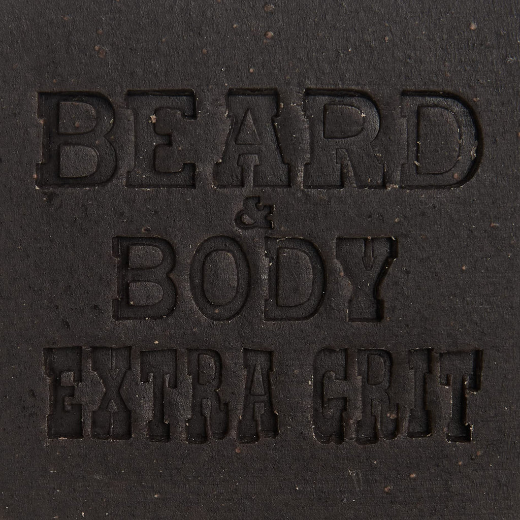 Honest Amish Beard & Body Soap Extra Grit — Pack of 2 | Handcrafted Exfoliating Bars