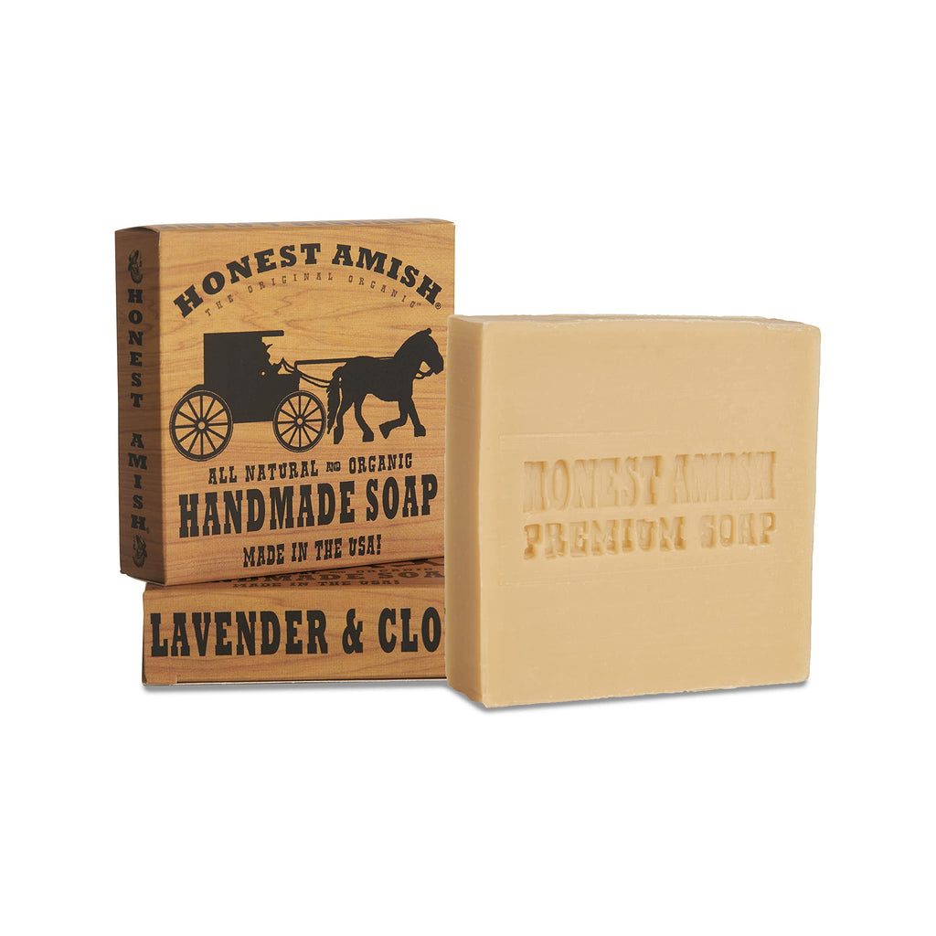 Honest Amish Lavender & Clove Soap Bar (2-Pack) – Natural Handmade Soap