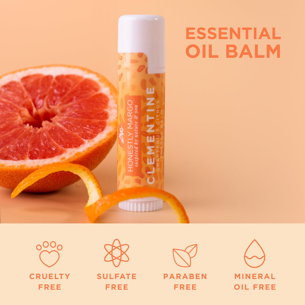 Honestly Margo Aromatherapy Balm Stick Grapefruit Citrus Clementine – Organic Citrus Lip Balm for Women